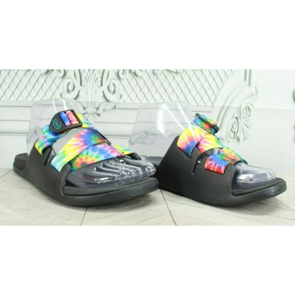 Chaco Multicolor Nylon Slip On Adjustable Buckled Casual Sandals Size 8 - Picture 3 of 8